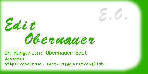 edit obernauer business card